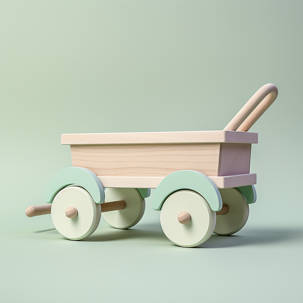Minty Wooden Wagon