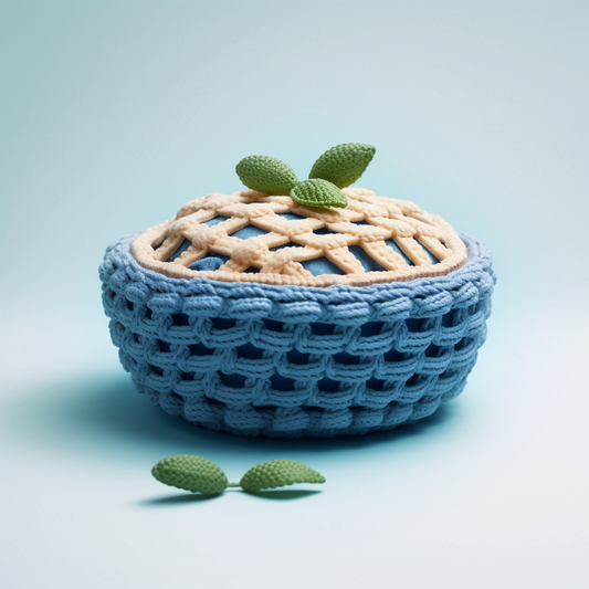 Crochet Blueberry Pie