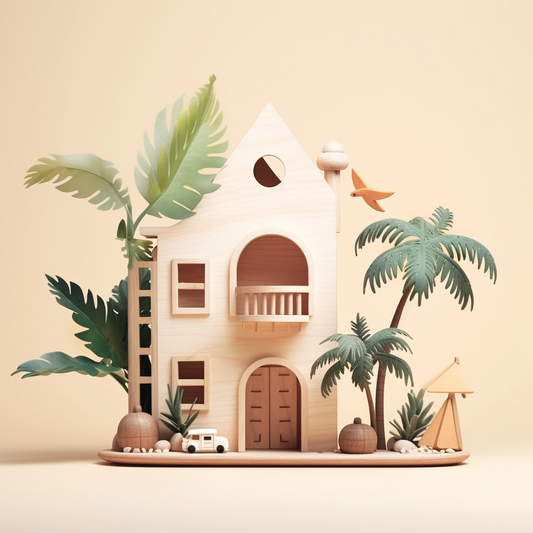 Wooden Beach House