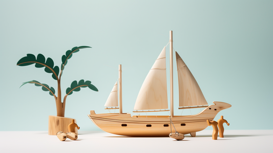 Wooden Sail Boat