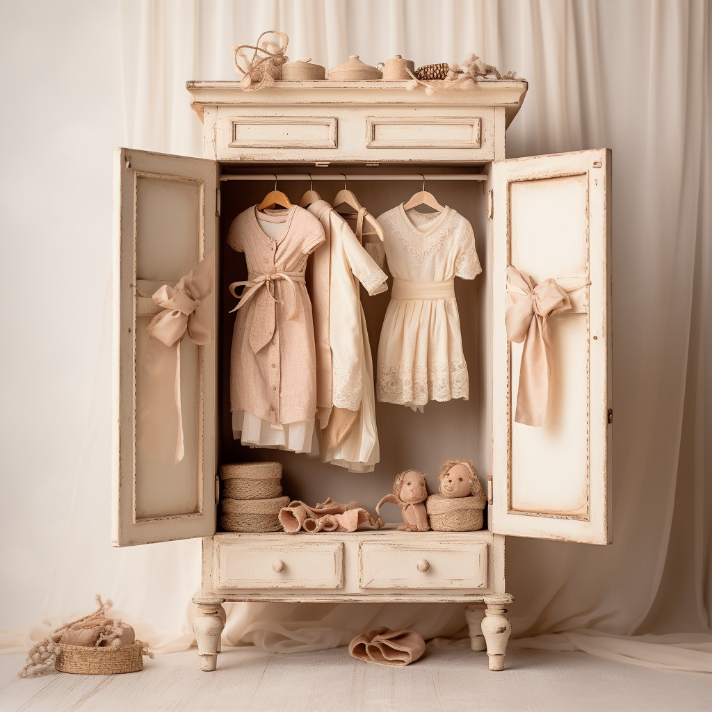 French Chic Toy Armoire