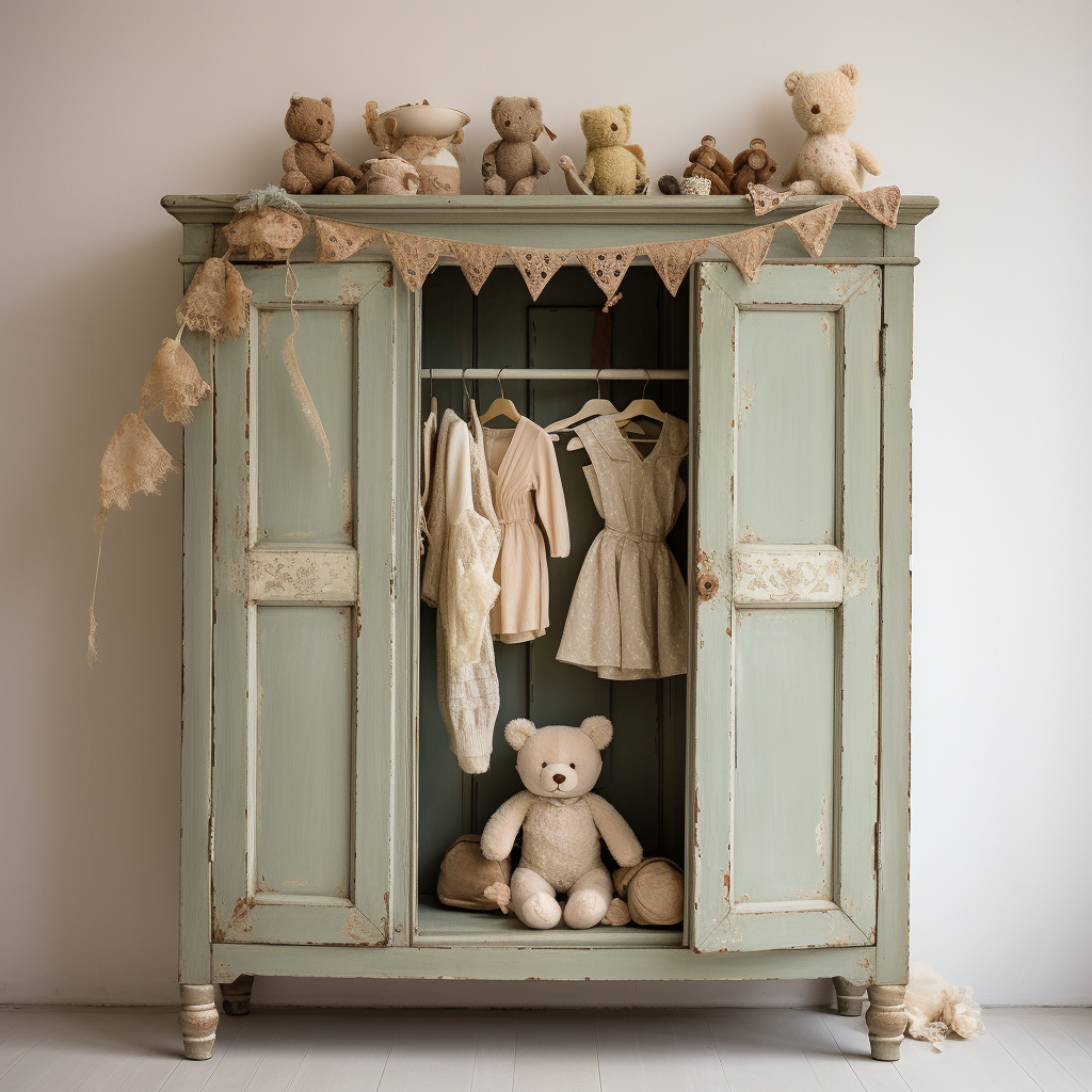 French Chic Toy Armoire